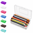 thumbnail image 1 of Large Capacity Plastic Pencil Box, Clear Translucent Plastic Pencil Box, Large Capacity Stackable Pencil Case with Snap-Tight Lid, Portable Organizer for School Office Desk Supplies, 1 of 7