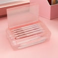 thumbnail image 1 of Large Capacity Plastic Pencil Box Organizer – Clear Stackable Storage Case with Snap-Tight Lid, Durable ABS, Stylish Office Supplies Container, 8.1x4.9x2.2 Inch, 1 of 6
