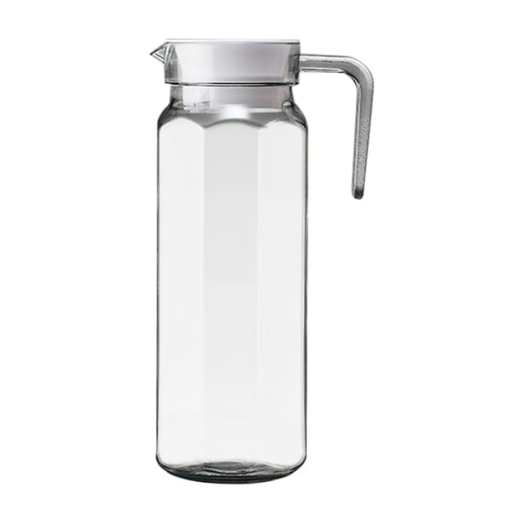 Large Capacity Plastic Pitcher, 2.6 Quart Beverage Dispenser for Iced Tea Lemonade, BPA-Free Leak-Proof Lid, Dishwasher Safe Home Restaurant