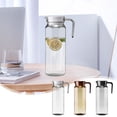thumbnail image 1 of Large Capacity Plastic Pitcher | 80oz Beverage Dispenser for Iced Tea, Lemonade & Fruit Water | Food Safe BPA-Free Pitcher for Restaurants, Bars & Home Use | 1-Piece Set, 1 of 6