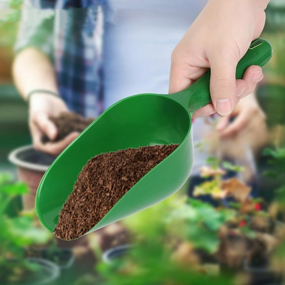 Large Capacity Plastic Soil Shovel for Gardening Planting - Multi-Function Portable Garden Tool for Loose Soil, Pet Food Scoop