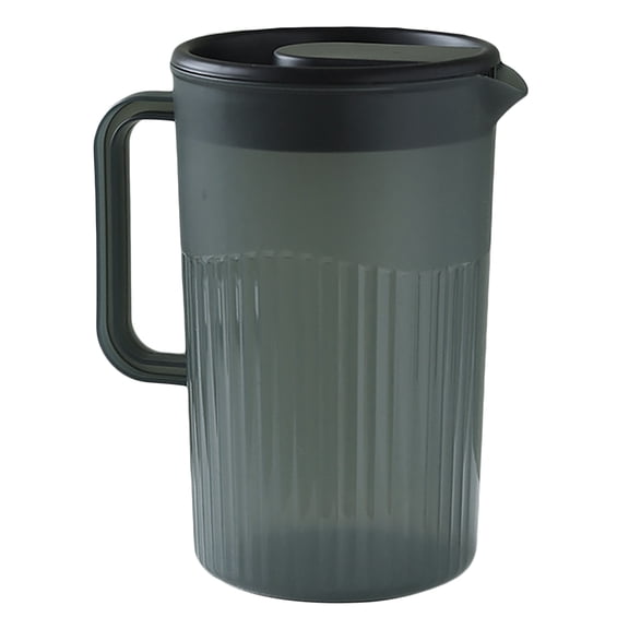 Large Capacity Plastic Water Pitcher 2500Ml PRYESS, Water Pitcher Cold Water Jug Large Capacity Pitcher for Kitchen, Juice, Tea, Pitcher (Black)