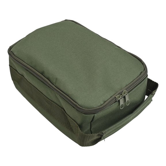 Large Capacity Polyester Fishing Gear Bag with Foldable Structure, Carry Handles, and Internal Compartments for Storing Lures, Reels, Lines, and Tackle Accessories, Wear-Resistant Storage Bag