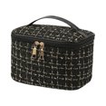 thumbnail image 1 of Large Capacity Portable Cosmetic Bag For Women Travel Makeup Organizer Toiletry Bag With Handle And Divider Ideal For Girls, 1 of 7