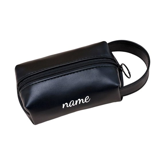 Large Capacity Portable Cosmetic Organizers Waterproof PU Polyester Travel Jewelry Key Pouches Compact Cosmetic Bag