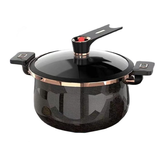 Large Capacity Pressure Cooker with Nonstick Interior for Easy Release