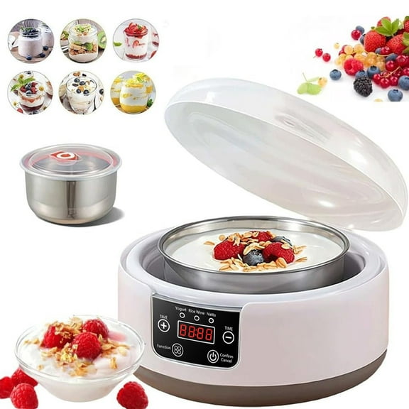 Large Capacity Probiotic Yogurt Maker with Constant Temperature and Adjustable Settings for Versatile Cooking