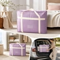 thumbnail image 1 of Large Capacity Quilt Storage Bag Waterproof Dustproof, Heavy Duty Moving Packing Organizer for Comforters Blankets, Reinforced Handles Durable Fabric, Home Relocation Essential, 1 of 5