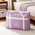 thumbnail image 1 of Large Capacity Quilt Storage Bag Waterproof Dustproof, Heavy Duty Moving Packing Organizer for Comforters Blankets, Reinforced Handles Durable Fabric, Home Relocation Essential, 1 of 6