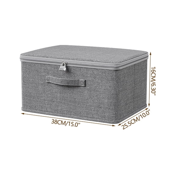 Large Capacity Quilt Storage Box With Lock,Thickened Clothing Organizer Bag With Combination Lock,Portable Moving Packing Storage Sack,Two Way Zipper Foldable Wardrobe Closet Storage Container