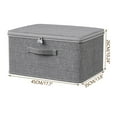 thumbnail image 1 of Large Capacity Quilt Storage Box With Lock,Thickened Clothing Organizer Bag With Combination Lock,Portable Moving Packing Storage Sack,Two Way Zipper Foldable Wardrobe Closet Storage Container, 1 of 1