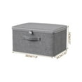 thumbnail image 1 of Large Capacity Quilt Storage Box With Lock,Thickened Clothing Organizer Bag With Combination Lock,Portable Moving Packing Storage Sack,Two Way Zipper Foldable Wardrobe Closet Storage Container, 1 of 1