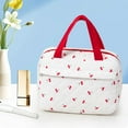 thumbnail image 1 of Large Capacity Quilted Cotton Cosmetic Tote Bag | Portable Makeup Organizer 25x20x9cm • Multi-Compartment Storage • Odorless, Elegant Design • Travel-Friendly, High Appearance, 1 of 7