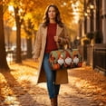 thumbnail image 1 of Large Capacity Quilted Dwarf Pumpkin Embroidered Travel Bag Stylish Carry On Duffel Tote Lightweight Gym Weekender Handbag, Spacious Overnight Organizer for Travel Fitness and Daily Use 18 Inch, 1 of 6