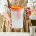thumbnail image 1 of Large Capacity Refrigerator Cold Kettle | Food Grade Plastic | Sealed Cool Pitcher With Handle | 2L Iced Beverage Jug For Water, Juice, Tea | Fits Fridge Door, Non-Drip Spout |, 1 of 8