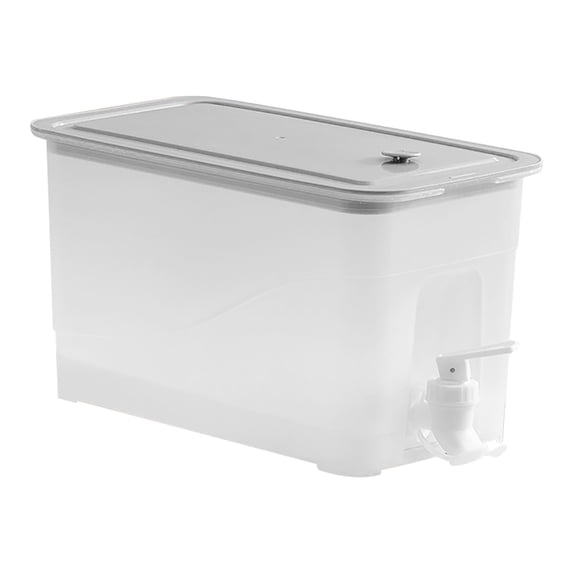 Large Capacity Refrigerator Cold Water Pitcher with Spigot, Plastic Beverage Dispenser for Home, Jug for Fruit Tea, Lemonade, and Iced Drinks, BPA-Free