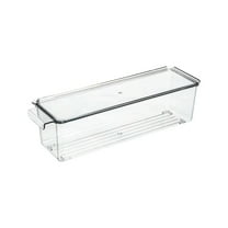 Large Capacity Refrigerator Organizer Bins with Lids, Airtight Food Storage Containers for Kitchen Pantry, Stackable Plastic Produce Keepers, Clear Fridge Organization