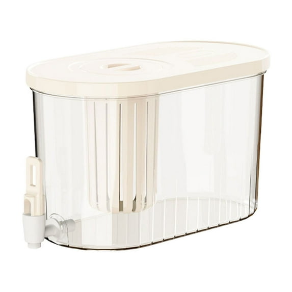 Large Capacity Refrigerator Water Container with Faucet, Insulated Cold Kettle for Refreshing Beverages, Fruit Infusions, and Entertaining at Parties and Outdoor Gatherings