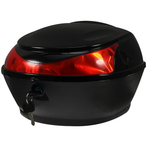 Luggage Box Large Capacity Replacement Trunk Lock Storage Case for Motorcycle Scooter (Black)