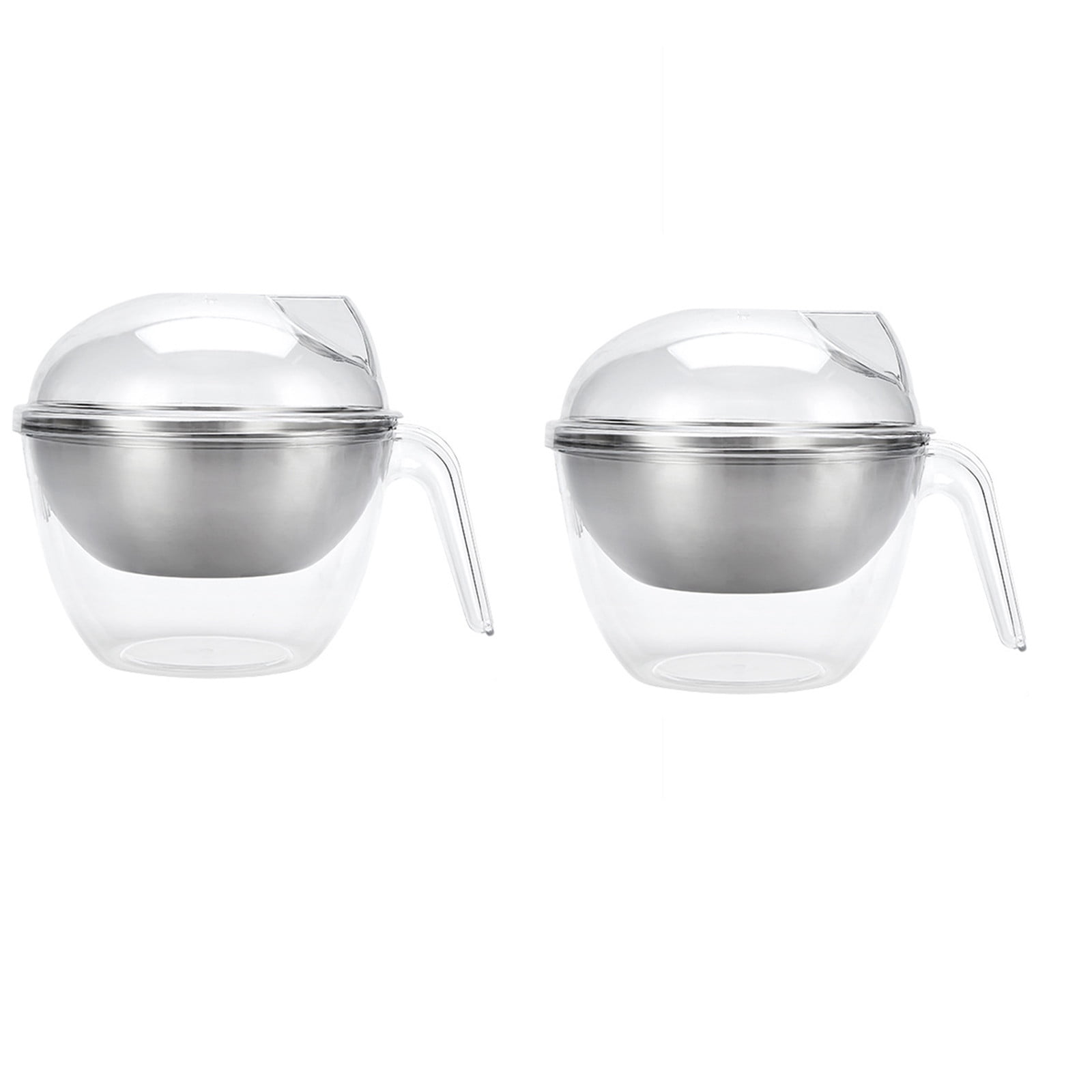 Large Capacity Reusable Iced Serving Bowl Set With Lid And Handle For ...