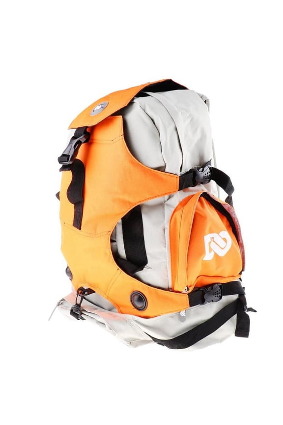 Large Capacity Roller Skates Backpack Padded Shoulder Strap Pack Orange