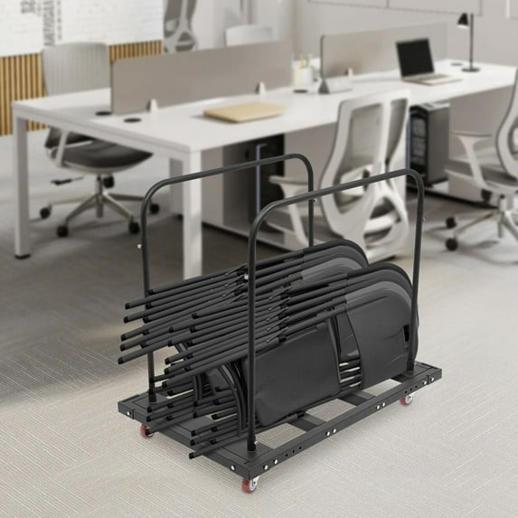 Large Capacity Rolling Cart Folding Table Cart Folding Table Trolley Rectangular