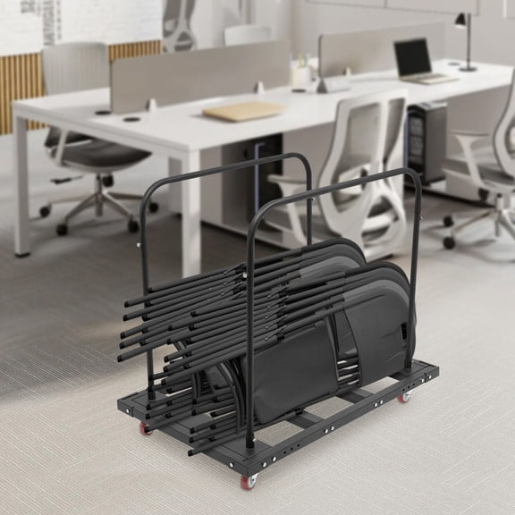Large Capacity Rolling Cart, Folding Table Cart, Folding Table Trolley