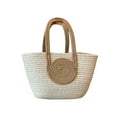 thumbnail image 1 of Large Capacity Rope Woven Tote Bag – Versatile Casual Shoulder Bag with Durable Reinforced Handles, Elegant Interwoven Design, and Spacious Storage for Daily Use and Beach Trips, 1 of 5