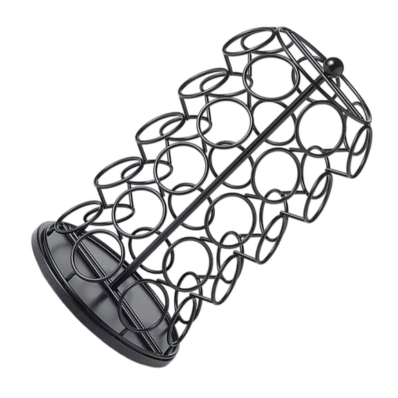 Large Capacity Rotating Storage Rack 360 Degree Rotation Design Iron Kitchen Countertop Organiser