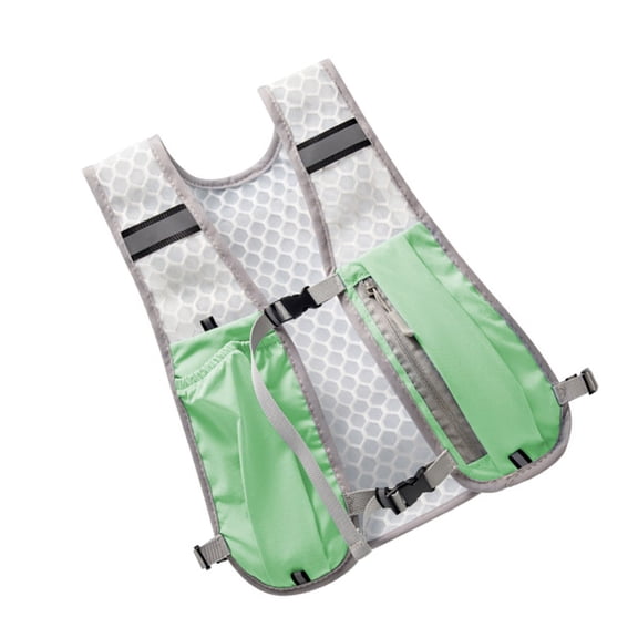 Large Capacity Running Backpack with Adjustable Chest Straps Water Bottle Holder Running Storage Bag Running Vest