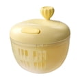 thumbnail image 1 of Large Capacity Salad Spinner Bowl With Ergonomic Push-Button Mechanism, Non-Slip Base And Drain Basket Perfect for Washing Lettuce Vegetables (Yellow), 1 of 4