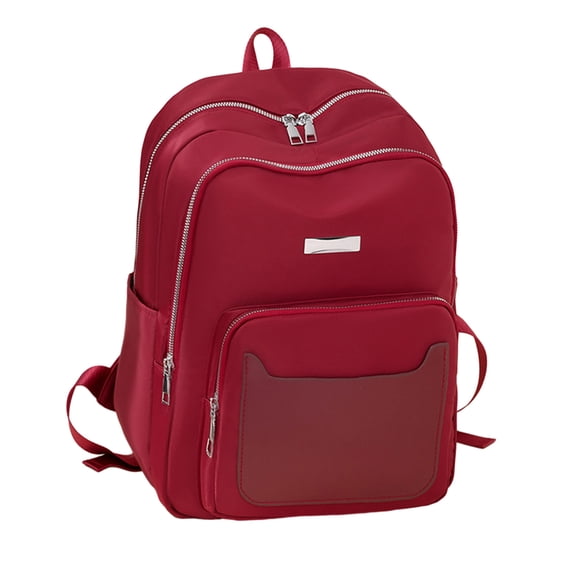 Large Capacity School Bag Stylish & Functional Women Backpack with Trolley Sleeve Perfect for Traveling & Each Day Use