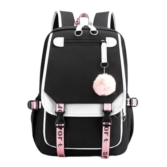 Large Capacity School Bag, Two Tone Large Capacity Water Resistant Pack, Multiple Storage Pockets For 15.6 Inch Notebook Daily Commute (I)