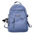 thumbnail image 1 of Large Capacity Schoolbag Female Korean Version Of High School Students Junior High School Students Shoulder Bag Multi-pocket Blue, 1 of 5