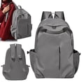 thumbnail image 1 of Large Capacity Schoolbag for Male Students – Durable College, High School & Junior High Backpack with Laptop Compartment, Adjustable Straps, Travel, Casual, Stylish Daily Use, Grey, 1 of 9