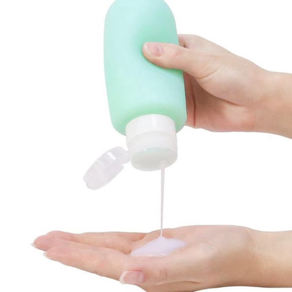 Large Capacity Silicone Dispensing Bottle with Outdoor Travel Strap  Leak Proof Lotion Bottle for Shampoo, Home Storage & Travel Toiletries