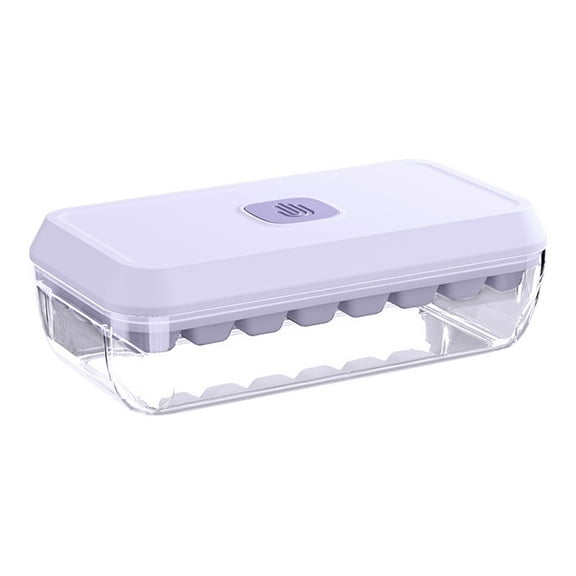 Large Capacity Silicone Ice Tray with Lid - Food-Grade, Leak-Proof - for Cubes/Party Ice, Easy Release, Reusable