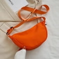 thumbnail image 1 of Large Capacity Solid Color Chest Bag For Women Travel Crossbody Half Moon Designed Belt Bag Ladies Daily Street Fanny Packs, 1 of 2