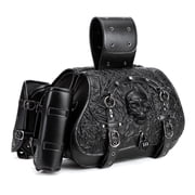 Large Capacity Spacious Water Resistant Motorcycle Saddlebags With Secure Combination Lock For Rides Weatherproof Design