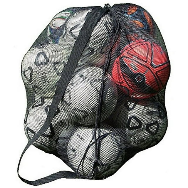 Large Capacity Sports Ball Bag Sling Shoulder Strap Soccer Basketball