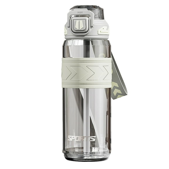 Large Capacity Sports Water Bottle with Straw & One-Click Lid for Outdoor Activities – High-Temperature Proof, Portable Hydration Solution for Hiking, Travel & Summer Sports