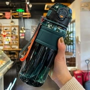 Large Capacity Sports Water Bottle with Straw,Summer Outdoor Kettle,High Temperature Proof Drinking Bottle,One Click Lid Opening,Portable Hydration Flask,BPA Free Water Container,Gym Hiking Bottle