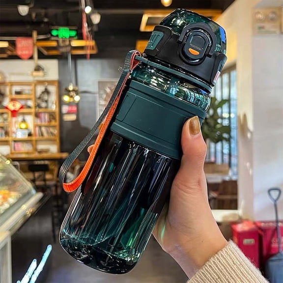 Large Capacity Sports Water Bottle with Straw,Summer Outdoor Kettle,High Temperature Proof Drinking Bottle,One Click Lid Opening,Portable Hydration Flask,BPA Free Water Container,Gym Hiking Bottle