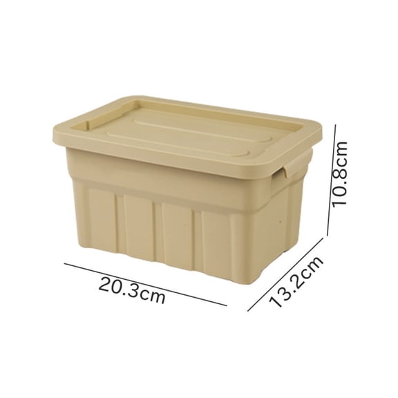Large Capacity Stacking Storage Bins with Lids - Perfect for Home & Camping!