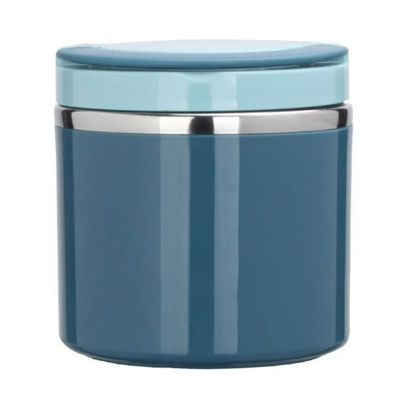 Large Capacity Stainless Steel Soup Cup with Lid Leak Proof Handling Utensils for Dining and Food Storage