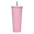thumbnail image 1 of Large Capacity Stainless Steel Tumbler 25oz, Double-Wall Vacuum Insulated Cup for Hiking & Outdoor Adventures, 1 of 4