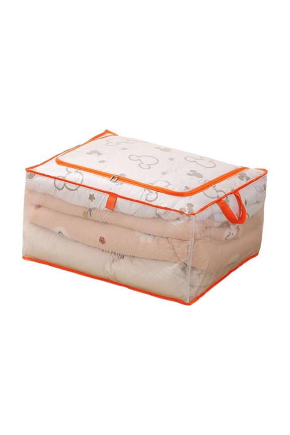 Large Capacity Storage Bag for Clothes - Breathable Mesh Packing Organizer for Travel, Moving, and Home - Durable, Stackable Design with Easy Cleaning Features C