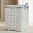 thumbnail image 1 of Large Capacity Storage Bag, Waterproof & Dustproof Foldable Closet Organizer, Heavy Duty Moving Bag with Handles & Zippers for Clothes, Comforters, Blankets ( 17.7 x 23.6 x 23.6 Inch ), 1 of 6