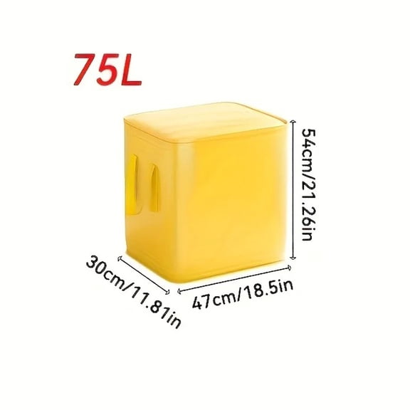 Large Capacity Storage Bags – Heavy-Duty Drawstring Organizer for Moving, Travel, and Laundry, Yellow Multi-Purpose Tote with Handles