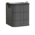 thumbnail image 1 of Large Capacity Storage Bags Thickened Moving Packing Bag Foldable Storage Box with Handles & Zippers for Clothes, Comforters, Blankets 22" x 22" x 16", 1 of 4